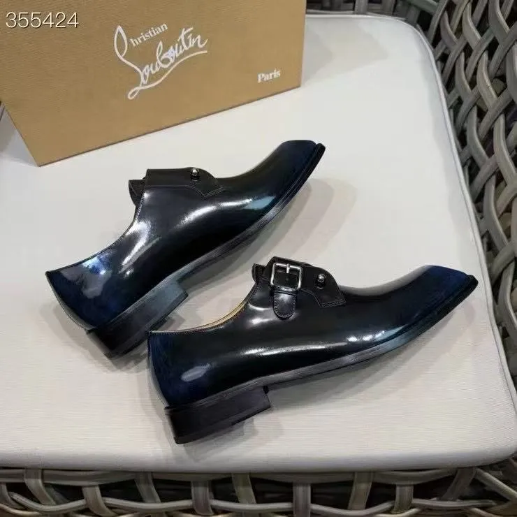 p920💰Men's shoes Christia*.Lobouti*🆑High-end men's business formal leather shoes | Classic red sole shoes | Original imported first-layer cowhide | Iconic rivet decoration | Water-dyed cowhide lining | Italian imported red cowhide outsole | High-end luxury | Perfect interpretation of fashion, sunshine, style, suitable for various occasions Size: 39-44 (customized at 38.45.46)